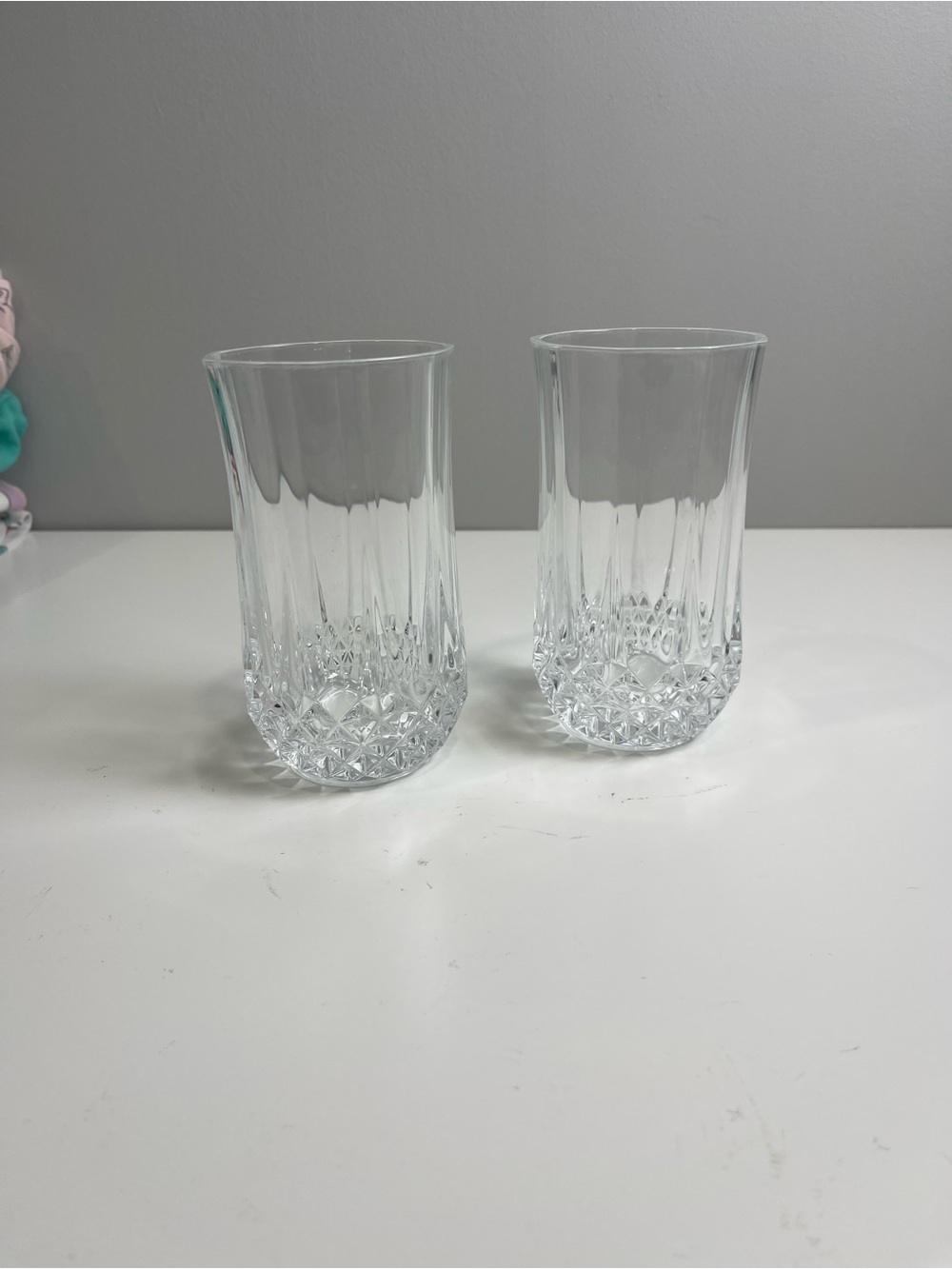 Crystal D’Arques Crystal-Cut Clear Highball Glasses - Set of 2